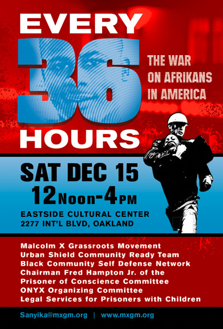 Every 36 hours an African American is killed by police! Every 36 hours an African American is killed by police!