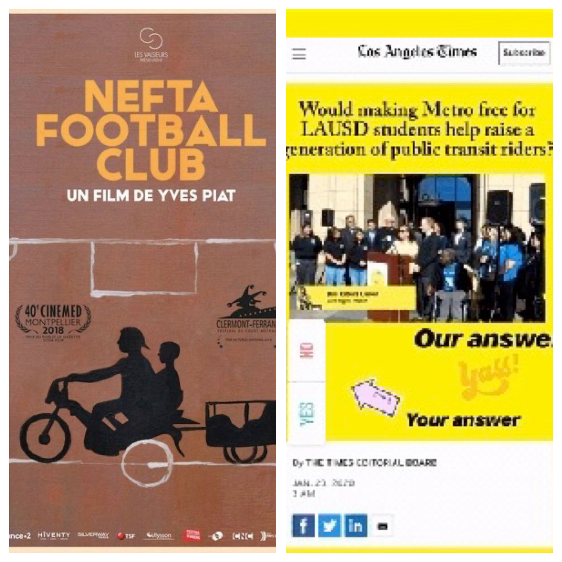 Voices Radio: Eric, in conversation with Yves Piat, Director and Screenwriter of Academy Award nominee, NEFTA Football Club. Bus Riders Union call for action. Voices Radio: Eric, in conversation with Yves Piat, Director and Screenwriter of Academy Award nominee, NEFTA Football Club. Bus Riders Union call for action.