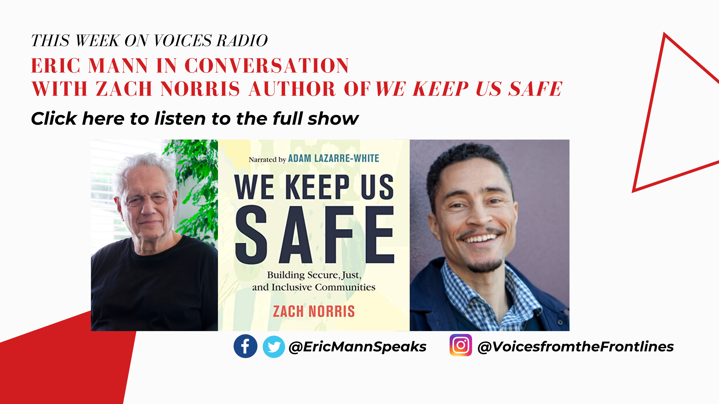 Voices Radio: Eric Mann in Conversation with Zach Norris Author of We Keep Us Safe – Aired March 17, 2020 Voices Radio: Eric Mann in Conversation with Zach Norris Author of We Keep Us Safe – Aired March 17, 2020