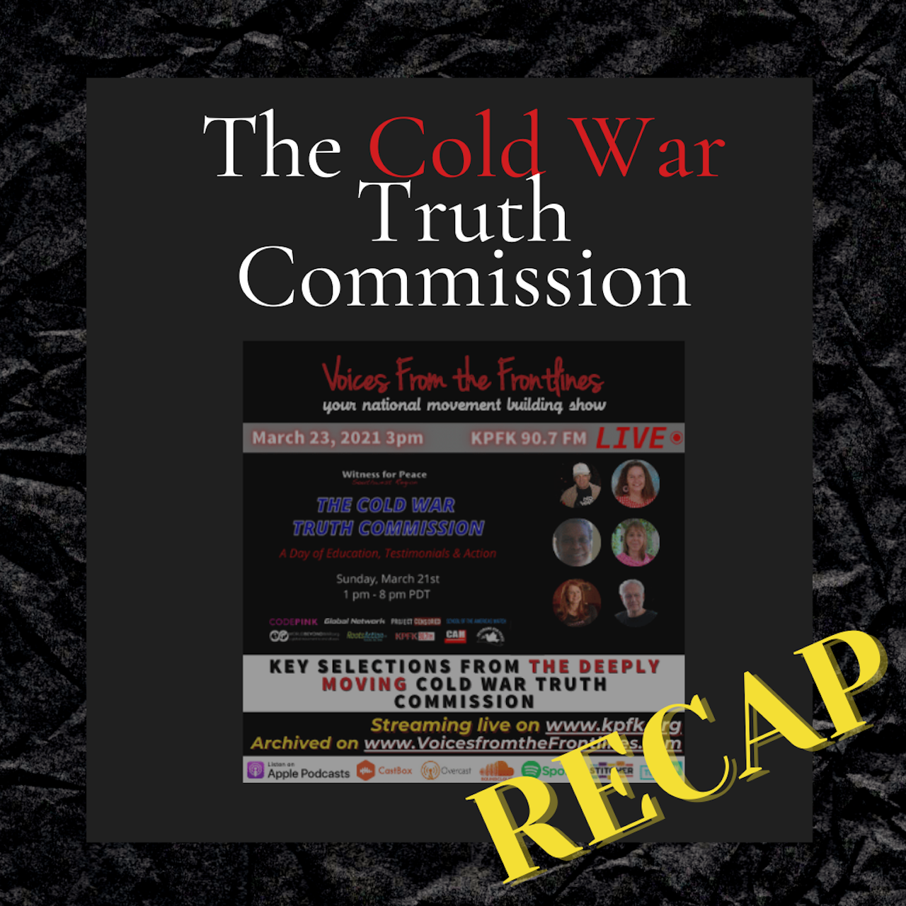 Listen to this week’s Voices Radio. Eric recaps the Cold War Truth Commission talk, with a few key people. . Listen to this week’s Voices Radio. Eric recaps the Cold War Truth Commission talk, with a few key people. .