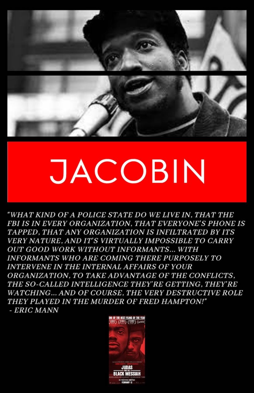 THIS WEEK ON VOICES RADIO: Eric dissects a Jacobin article featuring their failure in accepting Fred Hampton’s humanity! THIS WEEK ON VOICES RADIO: Eric dissects a Jacobin article featuring their failure in accepting Fred Hampton’s humanity!