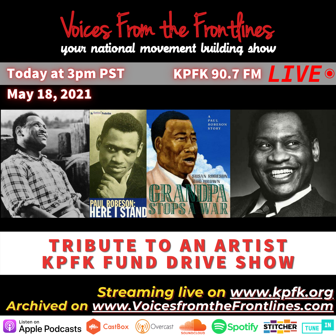 TODAY ON VOICES: Tribute to an Artist, KPFK Fund Drive show TODAY ON VOICES: Tribute to an Artist, KPFK Fund Drive show