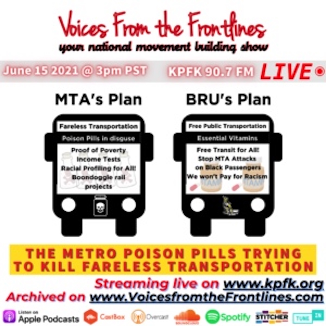 This week on Voices Radio: Barbara, Channing, and Eric update us on the MTA’s Poison Pill Initiative . This week on Voices Radio: Barbara, Channing, and Eric update us on the MTA’s Poison Pill Initiative .