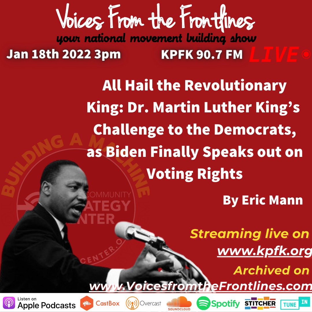 VOICES: Dr. King’s Challenge to the Democrats as Biden Speaks on Voting Rights VOICES: Dr. King’s Challenge to the Democrats as Biden Speaks on Voting Rights