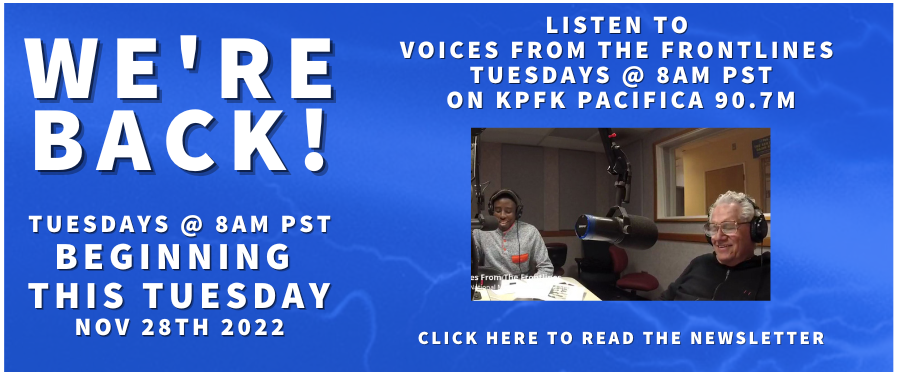 ANNOUNCING The New Voices from the Frontlines—Wake Up and Smell the Revolution TUESDAY AT 8AM ANNOUNCING The New Voices from the Frontlines—Wake Up and Smell the Revolution TUESDAY AT 8AM