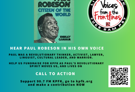 Rebroadcast: THE GREAT REVOLUTIONARY SUPERHERO PAUL ROBESON